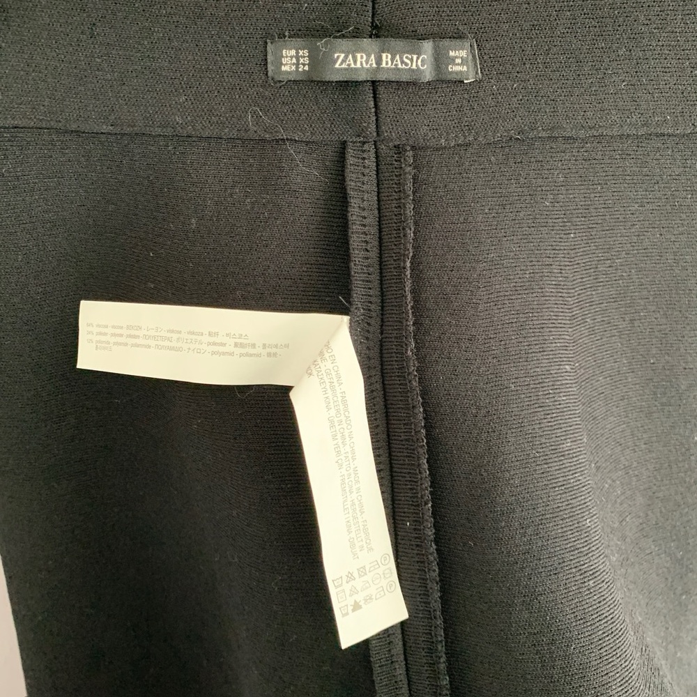 Zara Two-Tone Knit Mini A-Line Skirt - Picture 9 of 9